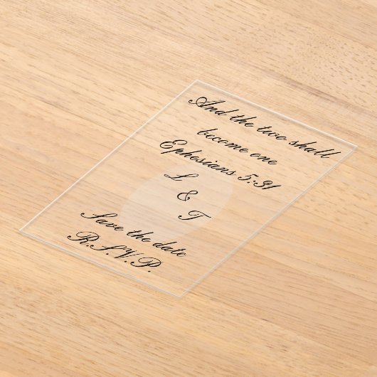 Acryl uitnodigingen (Laagn)