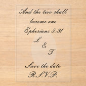 Acryl uitnodigingen (Voorkant)