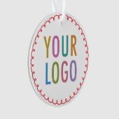 Acryl vakantie Ornament aangepaste Logo gepersonal (voorkant)