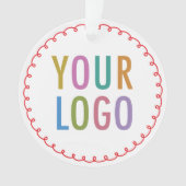 Acryl vakantie Ornament aangepaste Logo gepersonal (voorkant)