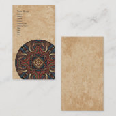 Acryl Vision Mandala Verticaal Visitekaartje (Voorkant / Achterkant)