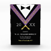 Acryl vrijmetselaarsprijzen | Vrijmetselaar Grand  Fotoblokken (Voorkant)