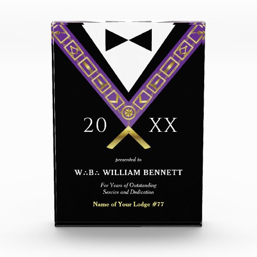 Acryl vrijmetselaarsprijzen | Vrijmetselaar Grand  Fotoblokken (Voorkant)