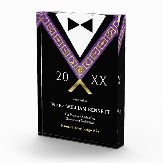 Acryl vrijmetselaarsprijzen | Vrijmetselaar Grand  Fotoblokken (Rechts)