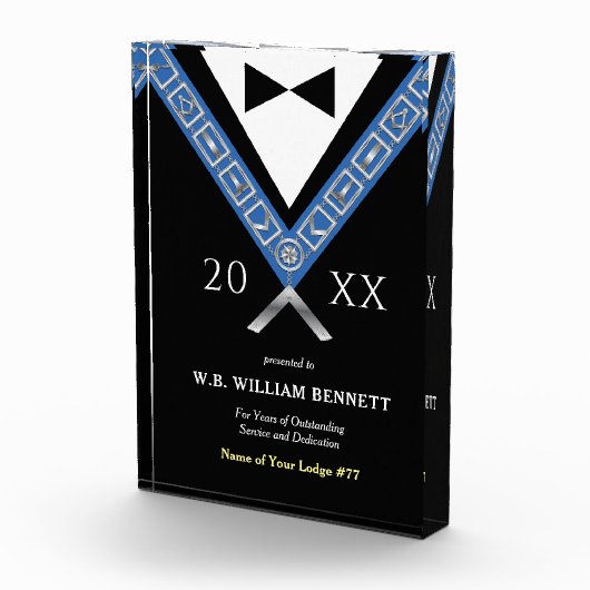 Acryl vrijmetselaarsprijzen | Vrijmetselaar Juwele Fotoblokken (Rechts)