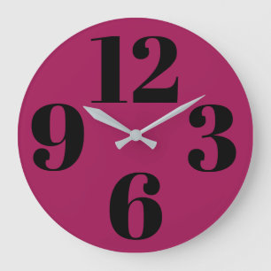 Acryl Wandklok - In The Pink Grote Nummers