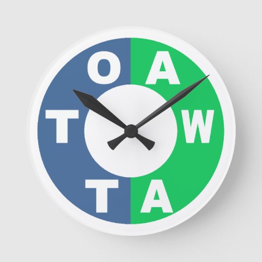 Acryl wandklok ONTWERP OTTAWA (Voorkant)