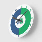 Acryl wandklok, Ronde Medium Design OTTAWA Ronde Klok (Hoek)