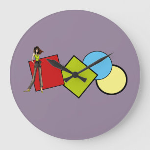 Acryl wandklok voor kinderen