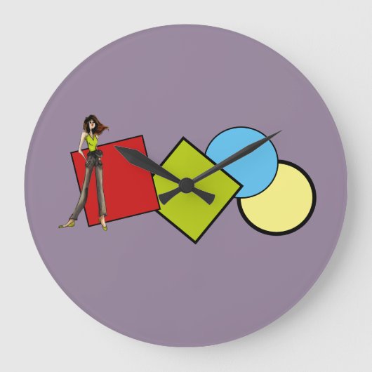 Acryl wandklok voor kinderen (Voorkant)