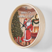 Acryl wandklokken. Kerst op de klok! (Hoek)