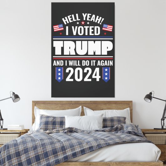 Acryl Wanduhren Canvas Afdruk (Insitu (Slaapkamer))