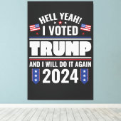 Acryl Wanduhren Canvas Afdruk (Insitu (Houten vloer))