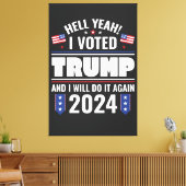 Acryl Wanduhren Canvas Afdruk (Insitu (Woonkamer))