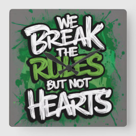 Acryl Wanduhren Vierkante Klok