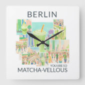 Acryl Wanduhren Vierkante Klok (Voorkant)