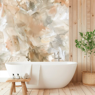 Acryl & Waterverf Abstracte Textuur   Neutraal Behang