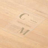 ACRYL Wedding nodigt uit GOUD TEKST Minimale vet Acryl Uitnodigingen (Laagn)