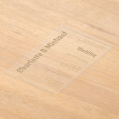 ACRYL Wedding nodigt uit GOUDEN TEKST Vet Modern Acryl Uitnodigingen (Laagn)