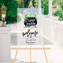 Acryl Welkomstbord | Baby shower van Halloween Acryl Bord