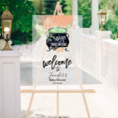 Acryl Welkomstbord | Perzik Halloween Baby shower Acryl Bord