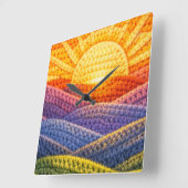 Acryl wol vierkante klok (Hoek)