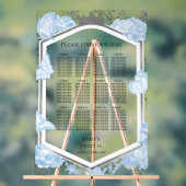 Acryl Zoet 16 Zitting Grafiek Teken | blauwe jurk Bord (Neutraal)