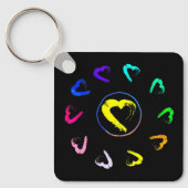 Acryl-zonnehart Metaal-Sleutelhanger Sleutelhanger (Voorkant)