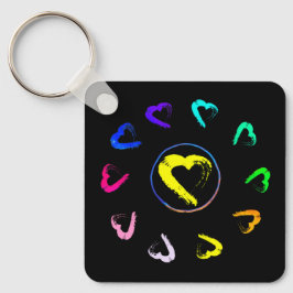 Acryl-zonnehart Metaal-Sleutelhanger Sleutelhanger