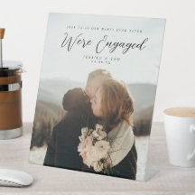 Acrylaat Koppel Foto Verloving Feest Welkom