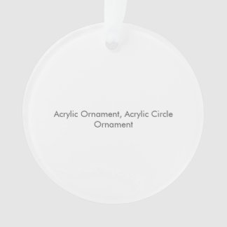 Acrylaat ornament, Acrylaat cirkel ornament