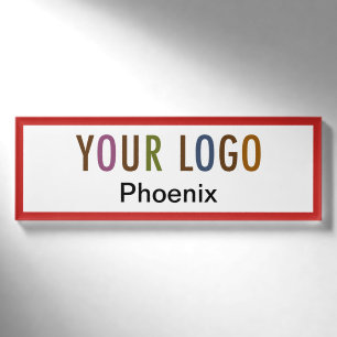 Acrylaat Professionele Naambord Company Logo Magne Naambadge