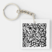 Acrylaat QR Code Sleutelhanger (Voorkant)