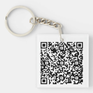 Acrylaat QR Code Sleutelhanger