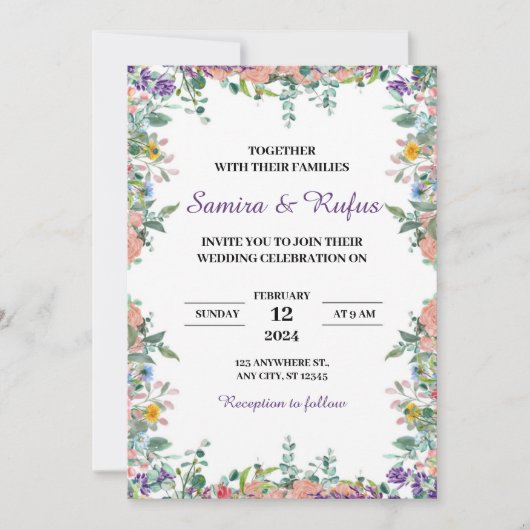 Acrylaat Trouw Uitnodigingen (Voorkant)