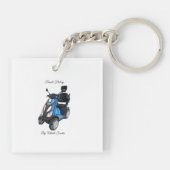 Acrylaat vierkante sleutelhanger (Achterkant)