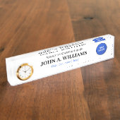 Acrylaatnaamblok - Aangepaste functietitel kantoo Naambordje (Zijkant)