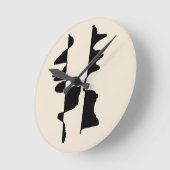 Acrylate wandklok "Abstract Dual Face" (Hoek)
