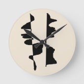 Acrylate wandklok "Abstract Dual Face" (Voorkant)