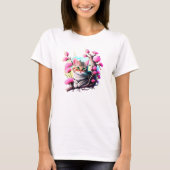 Acrylbloem Schattige Cat T-shirt (Voorkant)