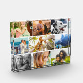 Acrylblok 9 Fotosjabloon afgeronde collage Fotoblokken (Links)