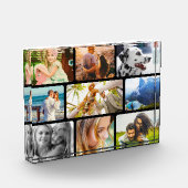 Acrylblok 9 Fotosjabloon afgeronde collage Fotoblokken (Links)
