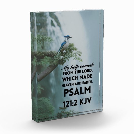 Acrylblok met bijbelvers Psalm 121:2 Fotoblokken (Links)