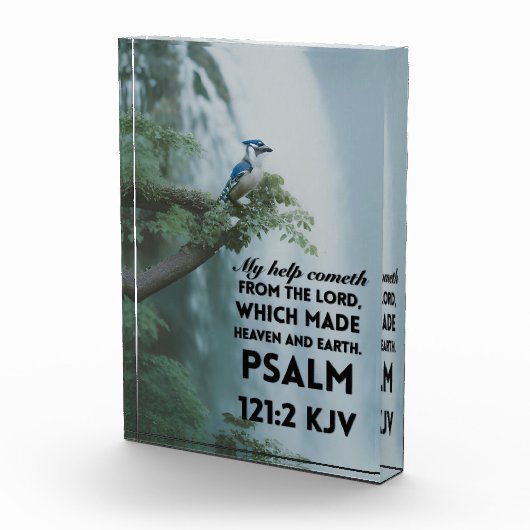 Acrylblok met bijbelvers Psalm 121:2 Fotoblokken (Rechts)