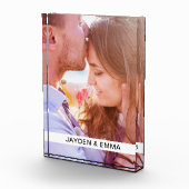 Acrylblok Uw foto en tekst (Rechts)