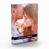 Acrylblok Uw foto en tekst (Links)