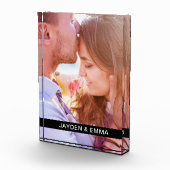 Acrylblok Uw foto en tekst (Rechts)