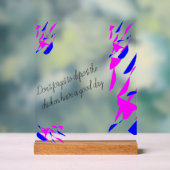 Acrylbord met standaard acryl bord (Neutraal)