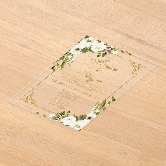 Acrylbruiloft Acryl Uitnodigingen (Laagn)