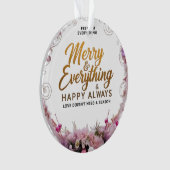 Acrylcircleornament – Blush & Goud Luxe Edit Ornament (voorkant)